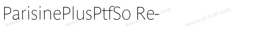 ParisinePlusPtfSo Re字体转换